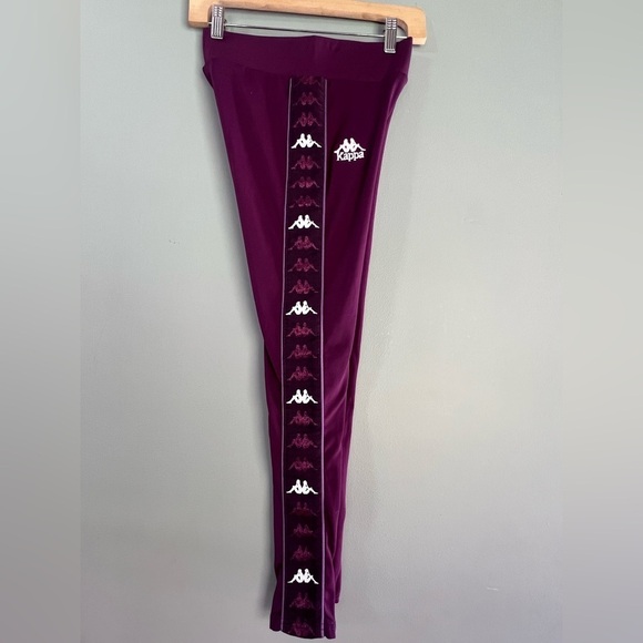 Kappa Pants - Kappa Banda Bartes Skin Fit Leggings pants Maroon White 38127LW-A0Q XS